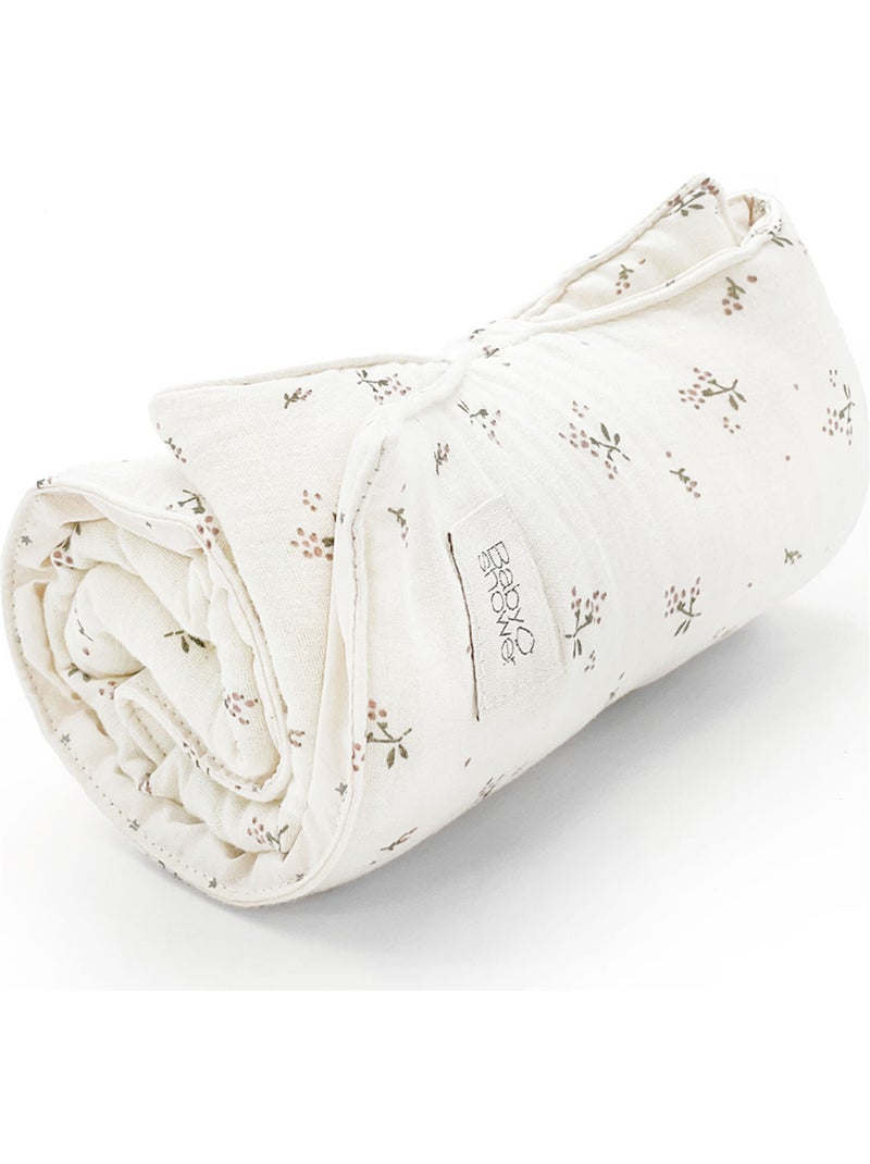 Babyshower - tapis à langer nomade knot Ecru - Kiabi