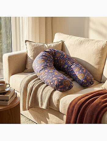 Babysom - Coussin de Maternité 3 en 1 : Grossesse, Allaitement & Repos Bébé Léopard