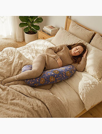Babysom - Coussin de Maternité 3 en 1 : Grossesse, Allaitement & Repos Bébé Léopard