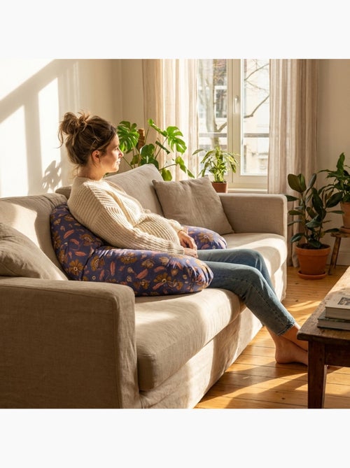 Babysom - Coussin de Maternité 3 en 1 : Grossesse, Allaitement & Repos Bébé Léopard - Kiabi