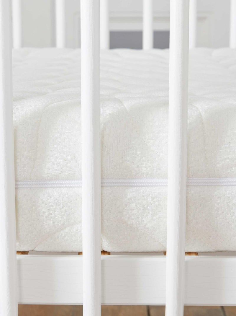 Babysom - Matelas Bébé Bamboo 60x120 cm | Épaisseur 10 cm | Fabrication française Blanc - Kiabi