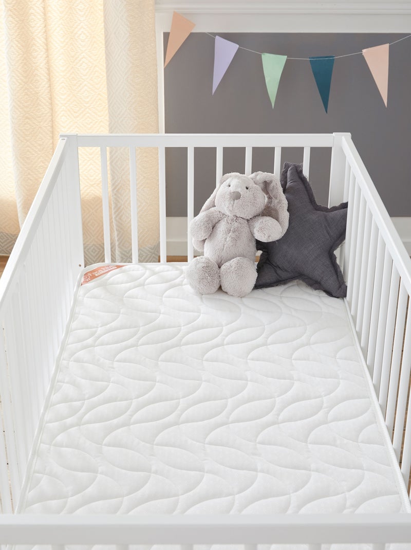 Babysom - Matelas Bébé Climatisé 60x120 cm | Épaisseur 14 cm | Fabrication française Blanc - Kiabi