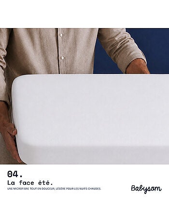 Babysom - matelas bébé climatisé 70x140 cm | épaisseur 14 cm | fabrication française