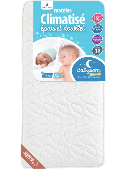 Babysom - Matelas Bébé Climatisé Fabrication française - Kiabi Babysom - Matelas Bébé Climatisé Fabrication française - Kiabi
