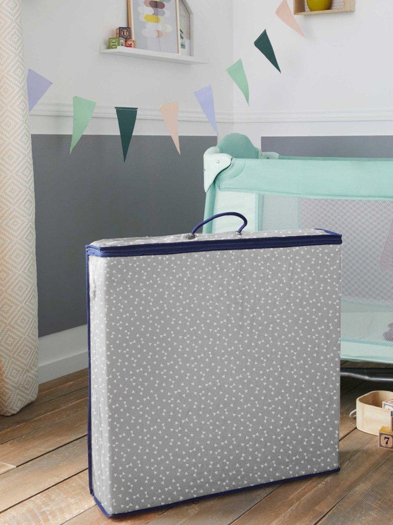Babysom - Matelas Bébé Pliant de Voyage | 60x120 cm | Imperméable | Épaisseur 7 cm Blanc - Kiabi