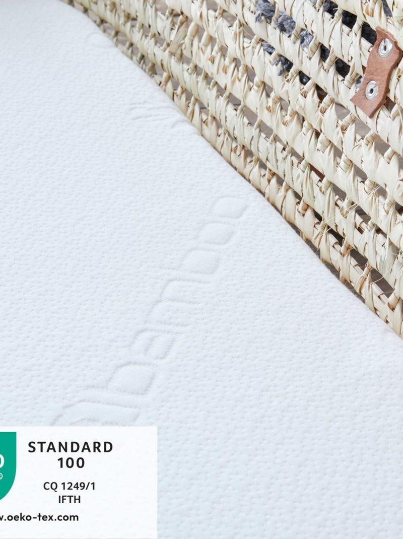 Babysom - Matelas de Couffin Bamboo | 72x32 cm | Épaisseur 4 cm | Déhoussable Blanc - Kiabi