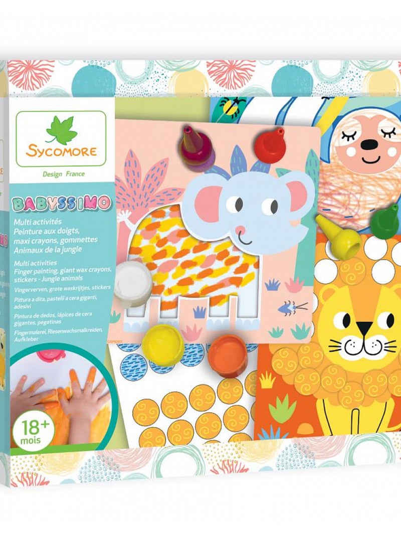 Babyssimo - multiactivites (peinture, collage, coloriage) - animaux de la savane N/A - Kiabi