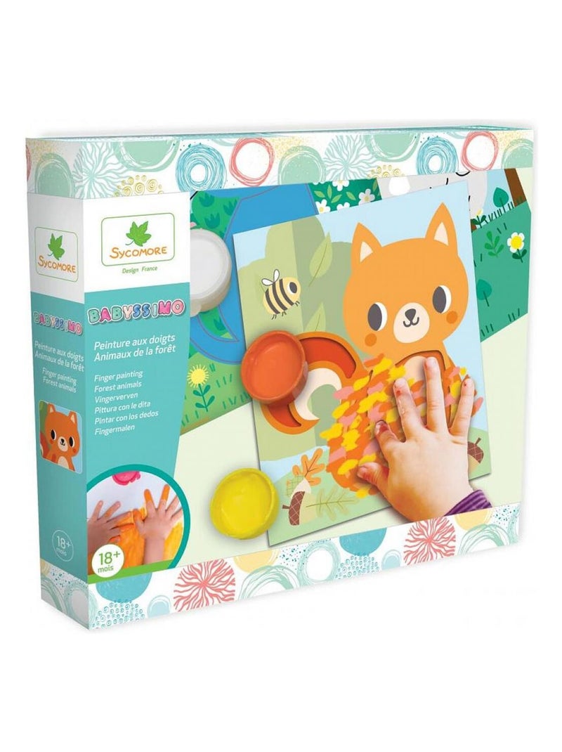 Babyssimo - peinture aux doigts animaux de la foret N/A - Kiabi