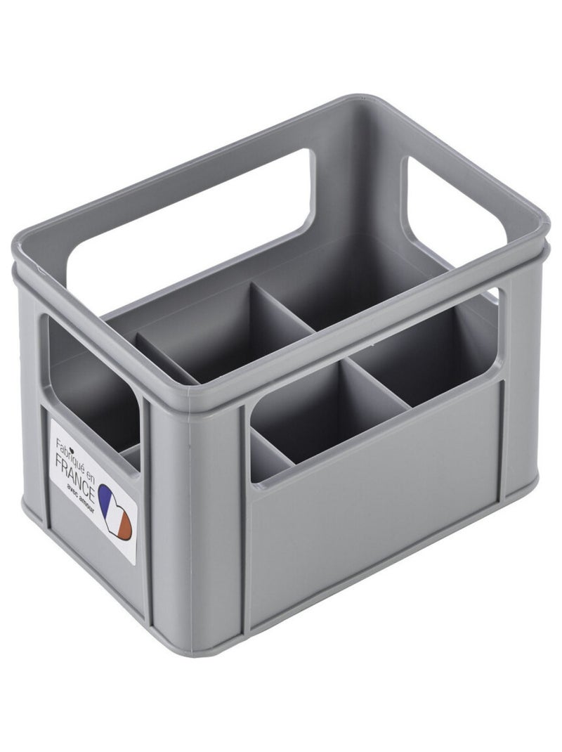 Bac à 6 biberons Gris - Kiabi