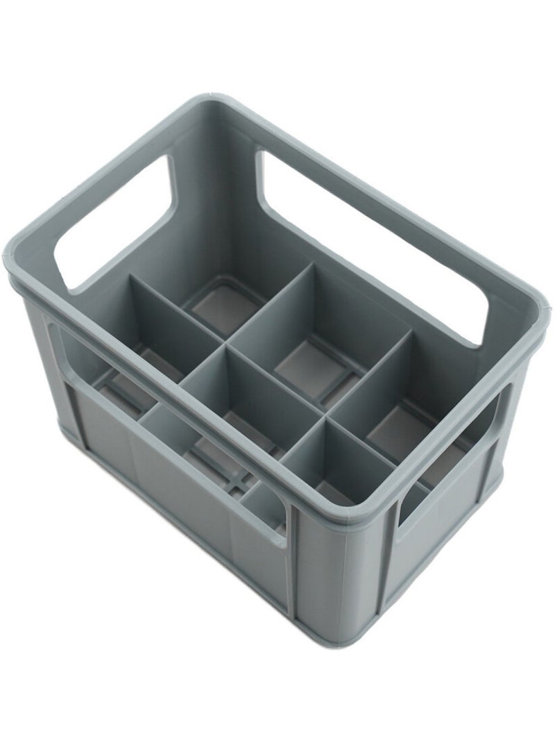 Bac à 6 biberons Gris - Kiabi