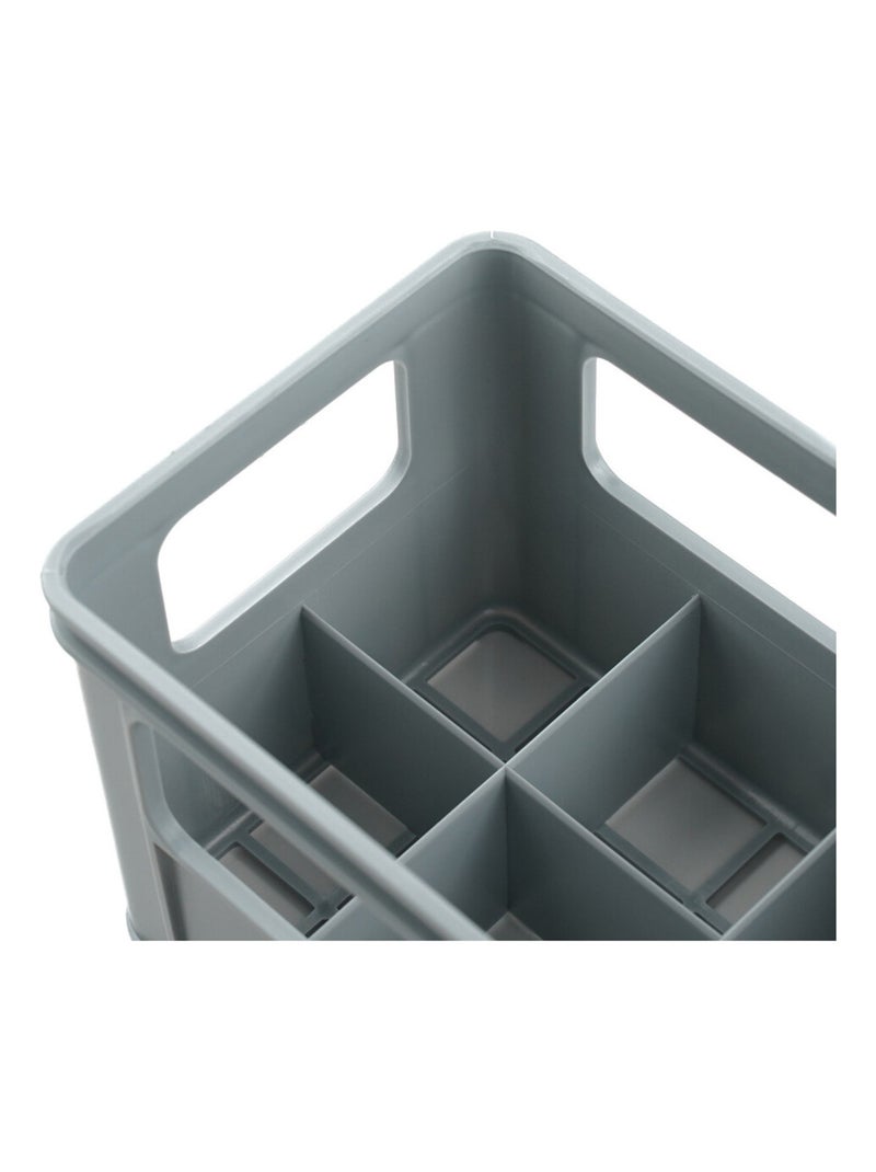 Bac à 6 biberons Gris - Kiabi