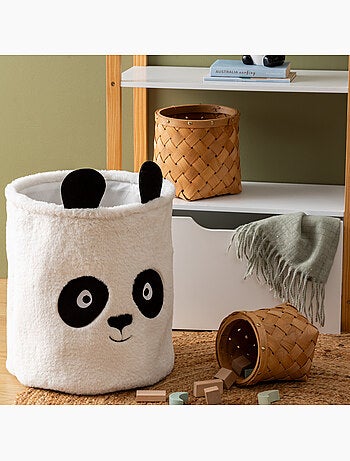 Bac à jouets enfant panda en tissu pliable ANDY
