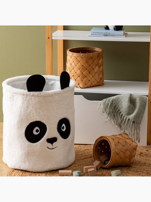 Bac à jouets enfant panda en tissu pliable ANDY - Kiabi