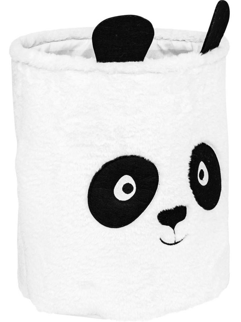 Bac à jouets enfant panda en tissu pliable ANDY Noir Blanc - Kiabi