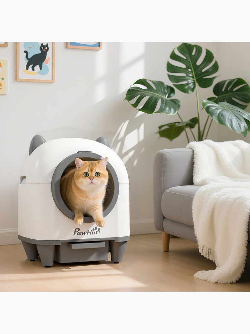 Bac à litière autonettoyante pour chat - 80l - blanc gris Blanc Blanc - Kiabi
