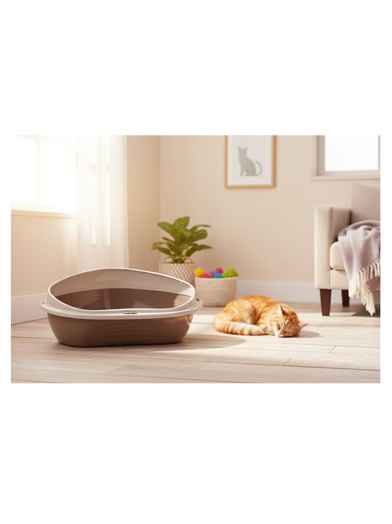 Bac à litière de coin Sadio Taupe - Kiabi