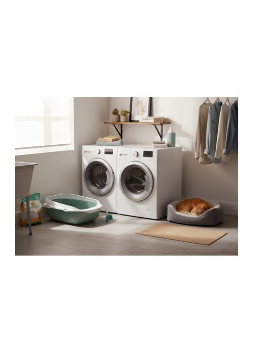 Bac à litière Garfy Gris XL Spécial grands chats - Kiabi