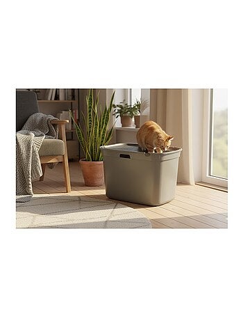 Bac a litière pour chat entrée par le dessus kato
