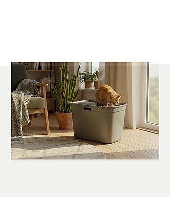Bac a litière pour chat entrée par le dessus kato