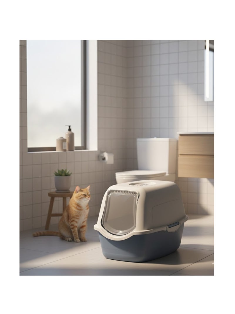 Bac a litière pour chat Lexie Bleu - Kiabi