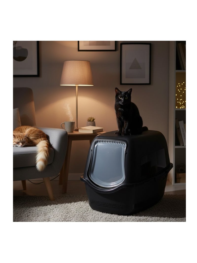 Bac a litière pour chat Lexie Noir - Kiabi
