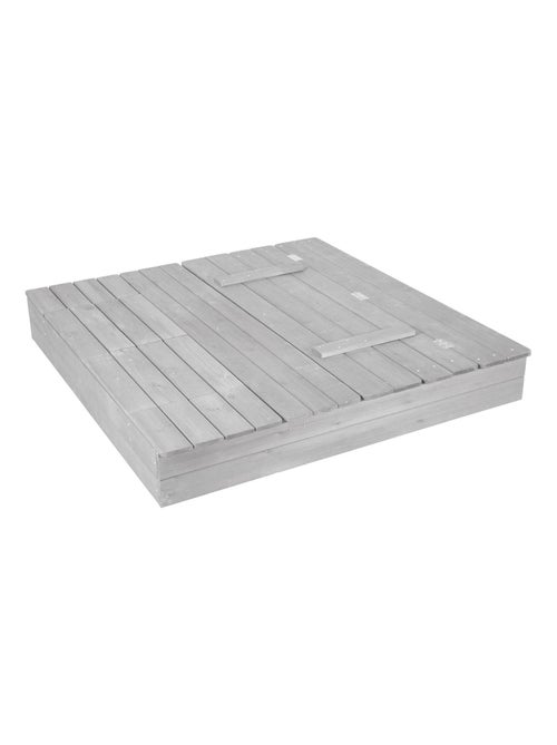 Bac à sable avec banc et couvercles en bois massif + 2 Bassins 'Roba Outdoor+' - Kiabi