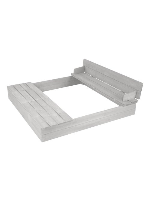 Bac à sable avec banc et couvercles en bois massif + 2 Bassins 'Roba Outdoor+' - Kiabi