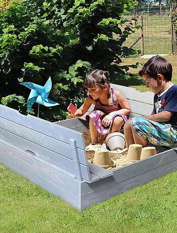 Bac à sable avec deux bacs intégrés SOULET
