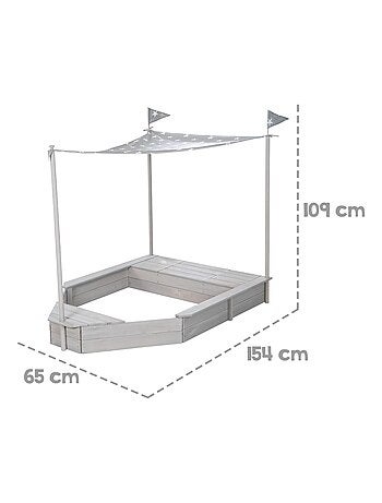 Bac à sable bateau pirate Outdoor ROBA