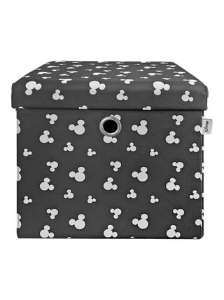 Bac de Rangement avec couvercle - Disney Mickey - Noir et Blanc