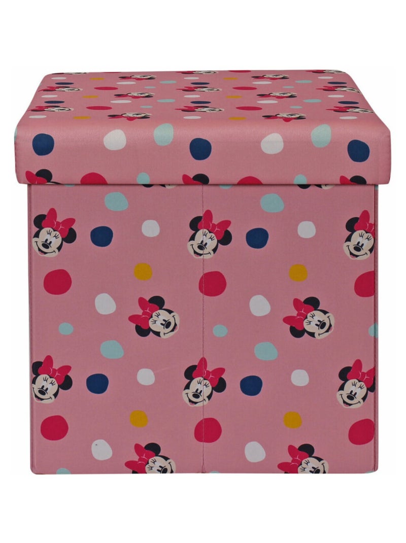 Bac de Rangement avec couvercle - Disney Minnie - Rose Noir Noir - Kiabi