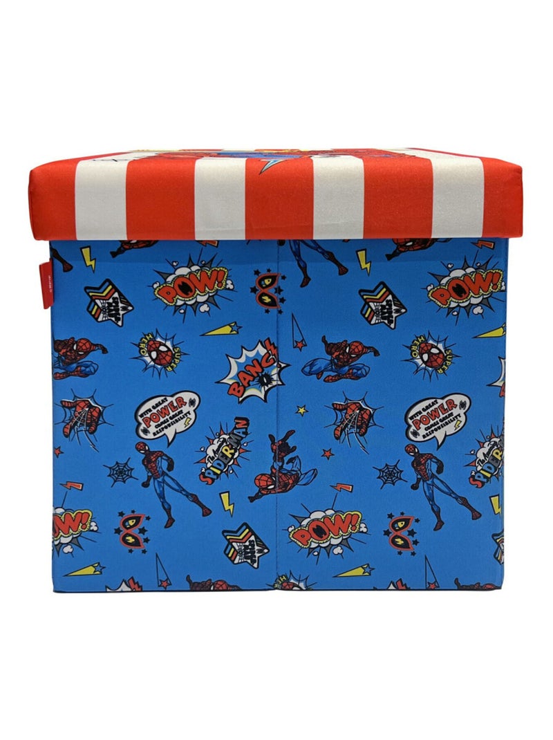 Bac de Rangement avec couvercle - Spiderman - Bleu Bleu - Kiabi