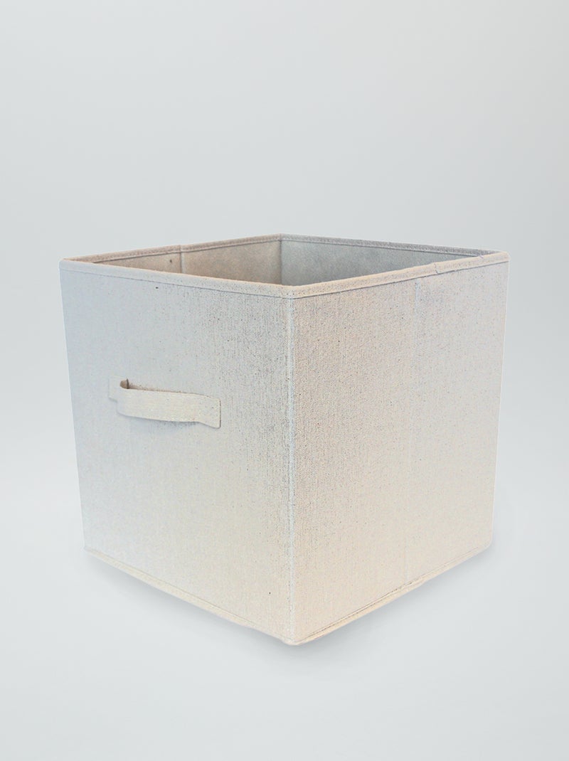 Bac de rangement Beige - Kiabi