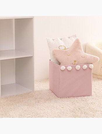 Bac de rangement enfant avec pompons RIVEN