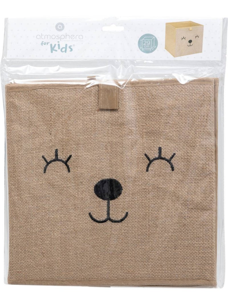 Bac de rangement enfant en jute motif animal kezi Marron caramel - Kiabi