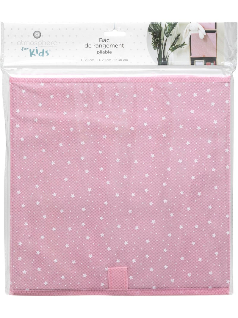 Bac de rangement enfant ETOILE Rose - Kiabi