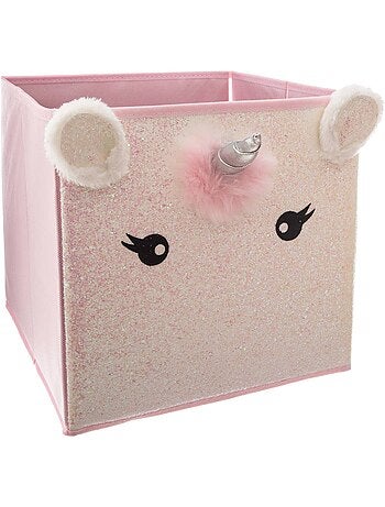 Bac de rangement enfant licorne KALI