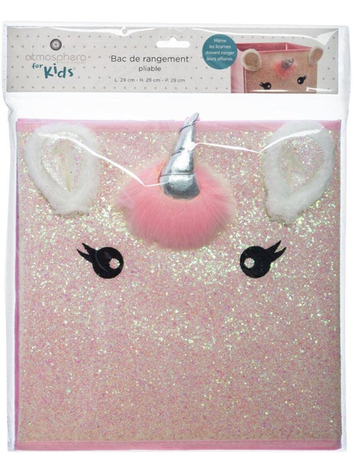 Bac de rangement enfant licorne KALI - Kiabi