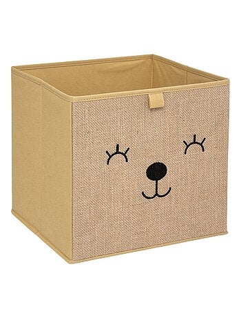 ENSEMBLE de boîtes pliantes renard et lion / boîte de rangement enfant en  tissu en