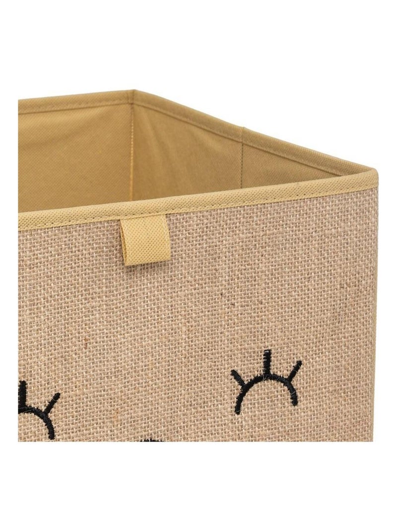 Bac de rangement jute animal Beige - Kiabi