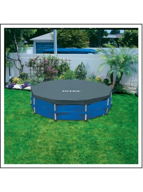 Bâche de protection pour piscines à armature de 457 cm de diamètre - Kiabi Bâche de protection pour piscines à armature de 457 cm de diamètre - Kiabi