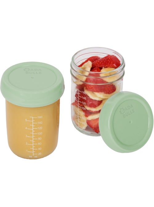 Badabowls en verre badabulle lot de 2 pots de conservation 220 ml - Kiabi