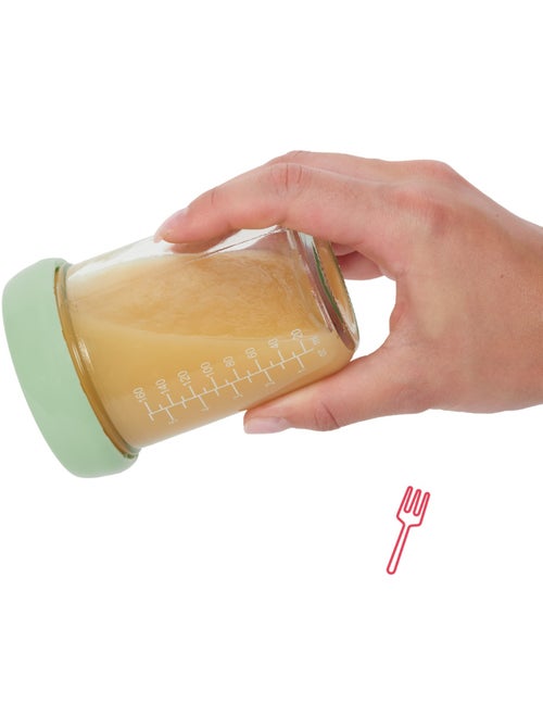 Badabowls en verre badabulle lot de 2 pots de conservation 220 ml - Kiabi