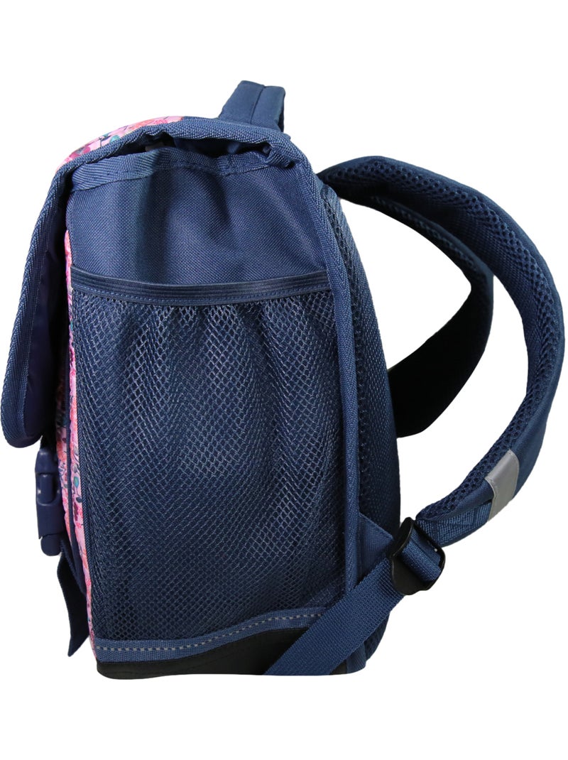 Bagtrotter - Cartable Primaire 38cm  -  Multicolore - Fleurs - 2 Compartiments Rose - Kiabi
