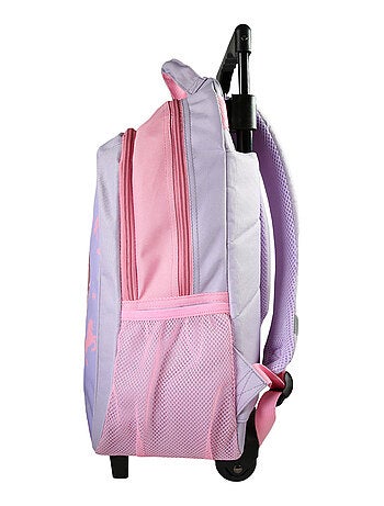 Bagtrotter - Cybel - Sac à Dos à Roulettes Primaire - Violet - 2 Compartiments