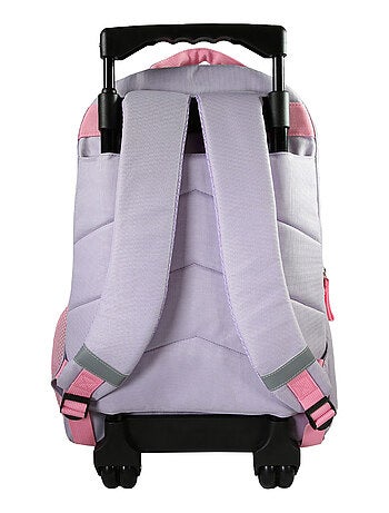 Bagtrotter - Cybel - Sac à Dos à Roulettes Primaire - Violet - 2 Compartiments