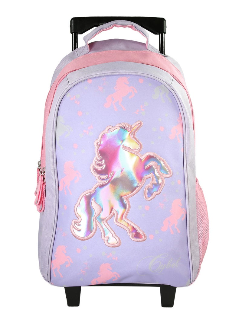 Bagtrotter - Cybel - Sac à Dos à Roulettes Primaire - Violet - 2 Compartiments Violet - Kiabi