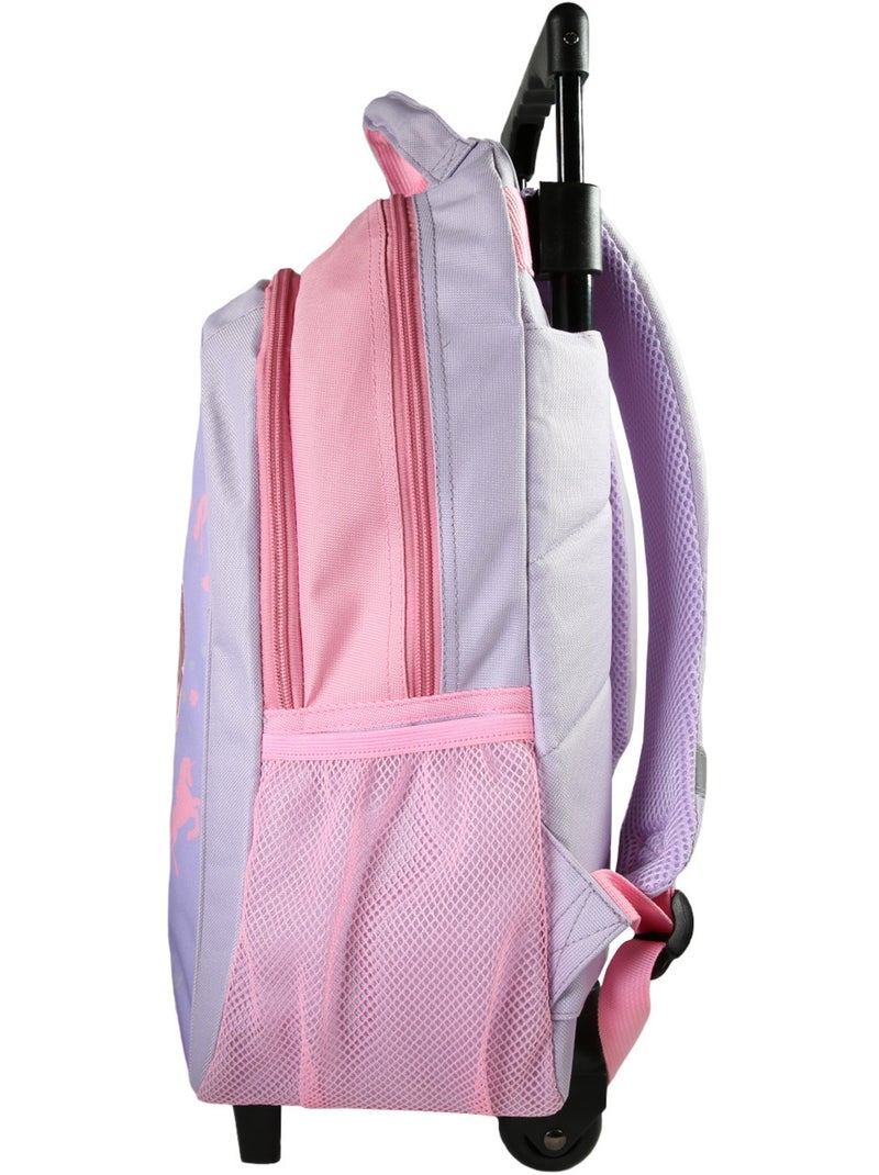 Bagtrotter - Cybel - Sac à Dos à Roulettes Primaire - Violet - 2 Compartiments Violet - Kiabi