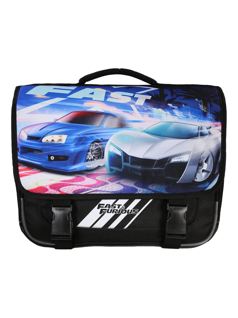 Bagtrotter - Fast And Furious - Cartable 38cm  -  Noir - 2 Compartiments Noir - Kiabi