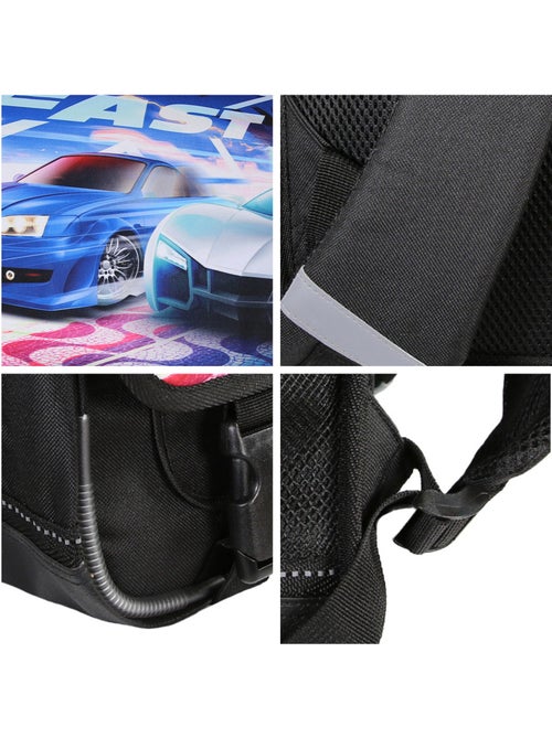 Bagtrotter - Fast And Furious - Cartable 38cm - Noir - 2 Compartiments - Kiabi Bagtrotter - Fast And Furious - Cartable 38cm - Noir - 2 Compartiments - Kiabi